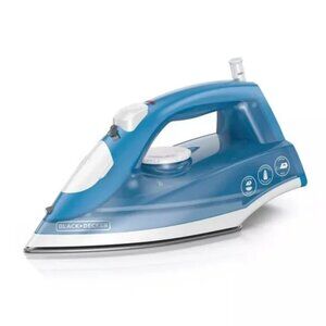 NEW BLACK+DECKER Variable Mist Steam Iron Non-Stick Sole Plate Pivoting 8ft Cord